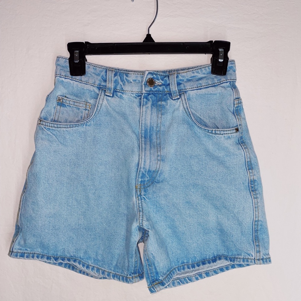NWOT ZARA High Waisted Flared Jean Shorts